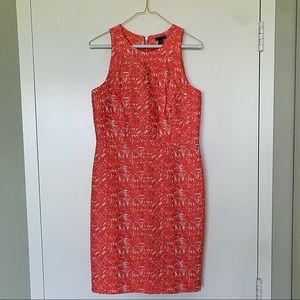 Coral Floral Banana Republic dress size 4
